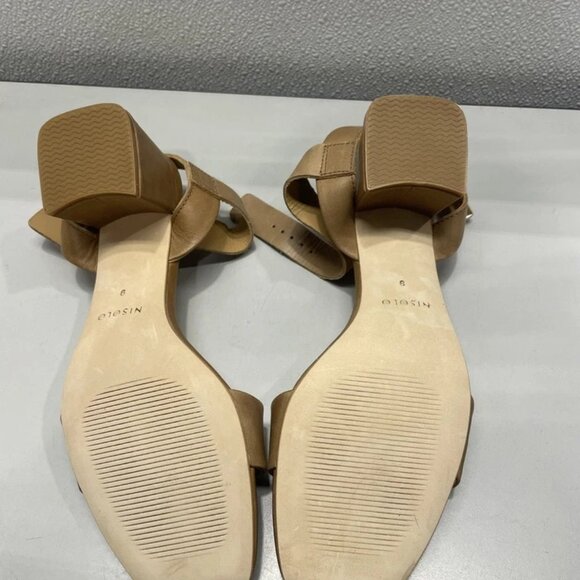 NEW NISOLO STRELLA Block Heel Sandals – Women’s Size 9 – Almond – - Picture 3 of 9